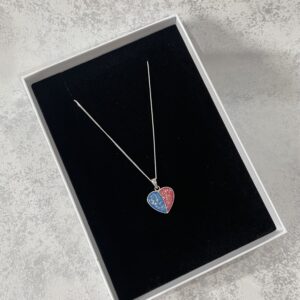 split heart keepsake necklace